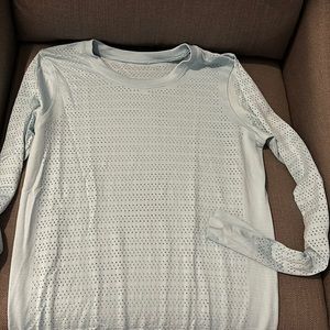 Light blue lulu lemon long sleeve top